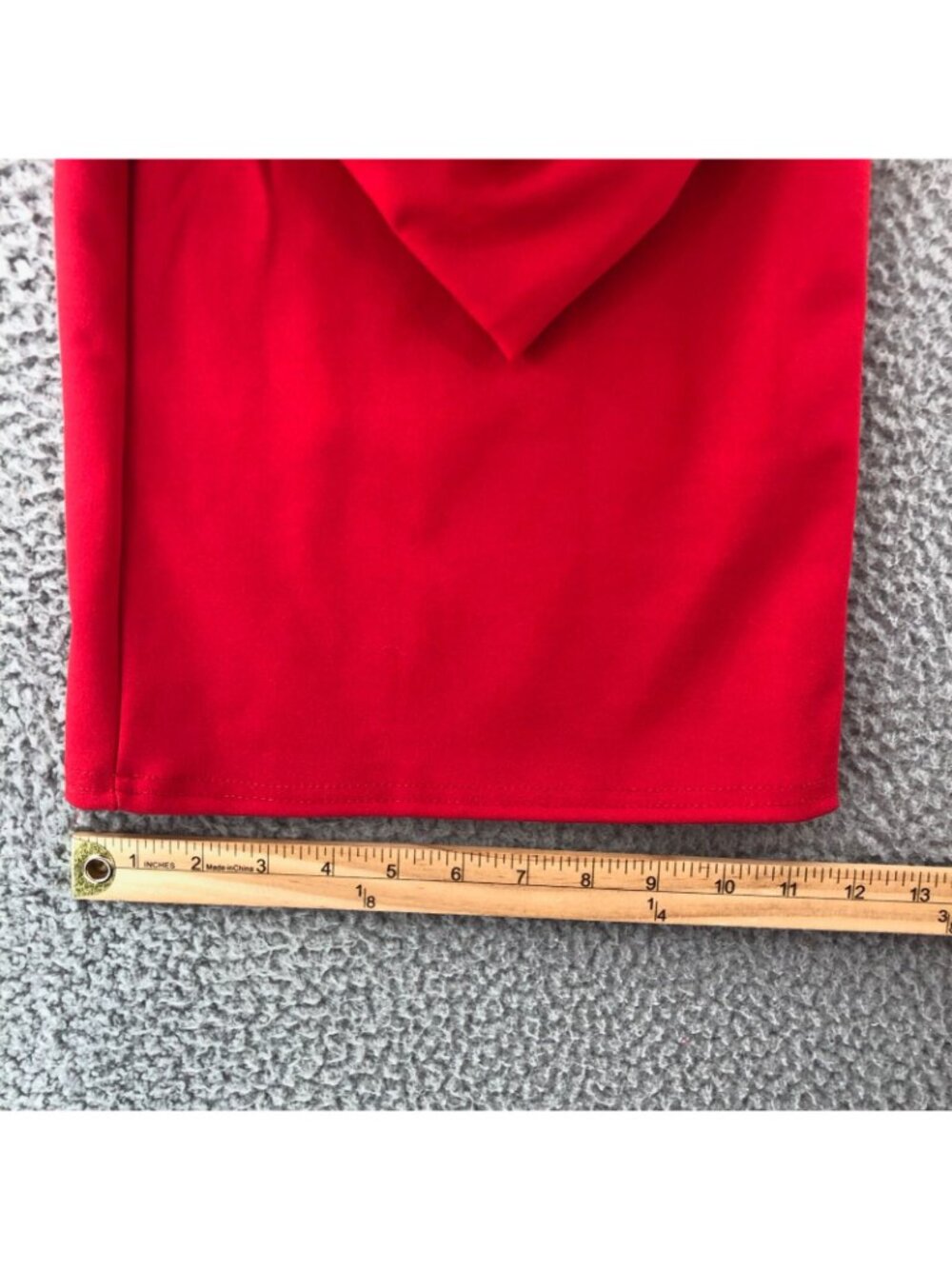 Nasty Gal Jumpsuit Womens 2 Red Plunging V Neck Wide Leg High Rise Stretch NWT - Picture 12 of 13